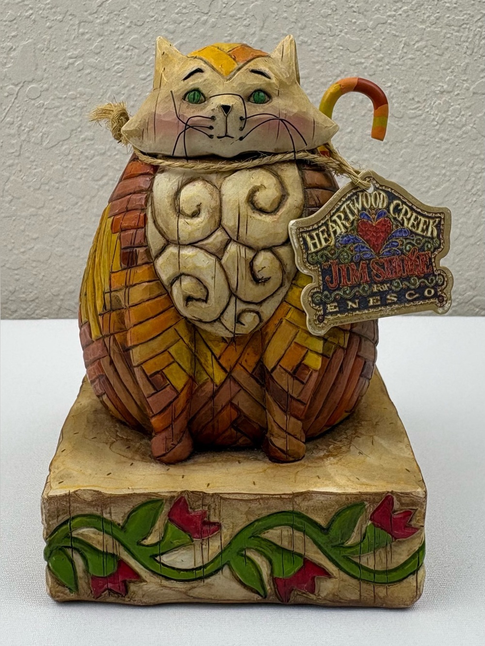Jim Shore Heartwood Creek “Elijah” Cat Figurine.  Item #114422.